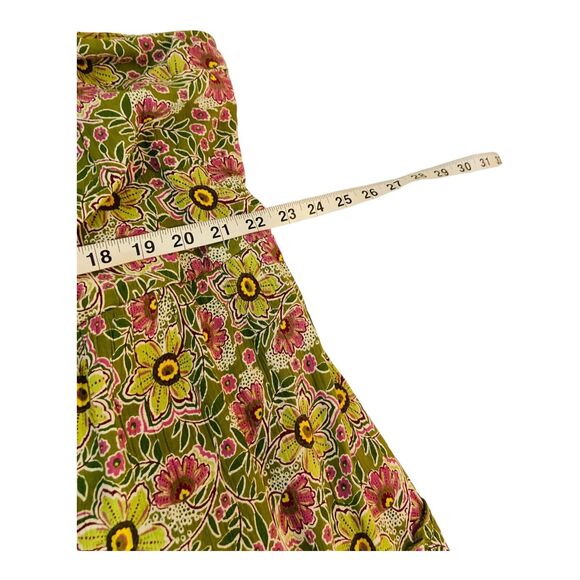 Maurices Womens Floral Cap Sleeve Open Back Summer Pleated Mini Dress Green XXL - Picture 11 of 13